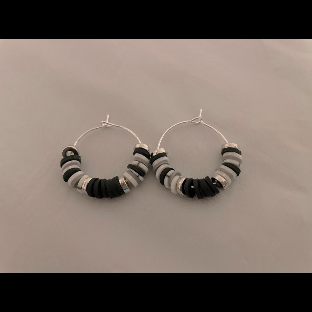 polymer clay bead earrings